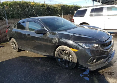 2020 Honda Civic Sport z USA, uszkodzony, nr VIN 2HGFC2F82LH596515